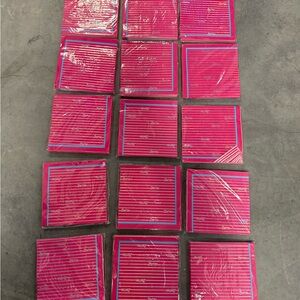 Hot Pink Striped Barbie 3 Ply Napkins 15 Sets of 16 in Each Set